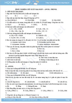 Dẫn xuất Halogen, Ancol, Phenol