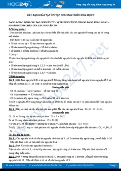 Các dạng bài tập ôn tập chương 3 môn Hóa học 9 (6 dạng cơ bản)