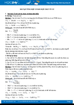Bài tập tổng hợp cơ bản hợp chất Vô Cơ môn Hóa học 9 năm 2019-2020