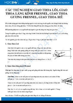 Các thí nghiệm Giao thoa Lôi, Giao thoa lăng kính Fresnel, Giao thoa gương Fresnel, Giao thoa Biê thường gặp