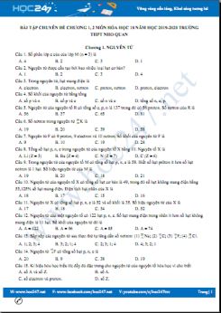 Bài tập trắc nghiệm chuyên đề Cacbohydrat môn Hóa học 11 năm 2020