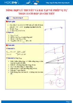 Tổng hợp lý thuyết và bài tập về Phép vị tự Toán 11 có đáp án chi tiết