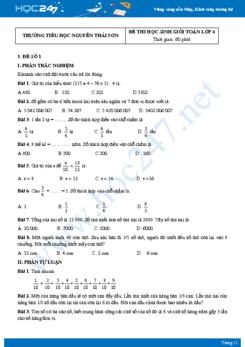 Bộ 5 đề chọn HSG năm 2021 môn Toán lớp 4 - Trường TH Nguyễn Thái Sơn