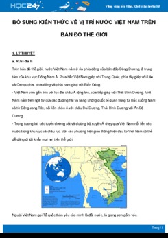 Bổ sung kiến thức về vị trí nước Việt Nam năm 2021 trên bản đồ Thế Giới