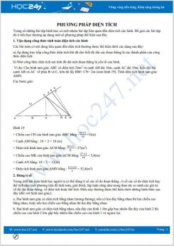 Các bài tập chuyên đề Phương pháp tính diện tích cấp tiểu học