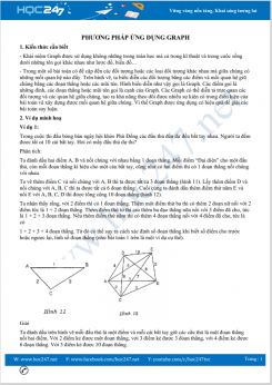 Hướng dẫn giải các bài tập bằng phương pháp ứng dụng Graph cấp tiểu học