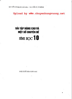 Bài tập nâng cao và một số chuyên đề Hình học 10 - Nguyễn Minh Hà
