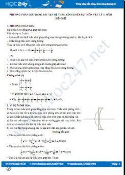 Phương pháp giải dạng bài tập hệ thấu kính ghép sát môn Vật Lý 11 năm 2021-2022