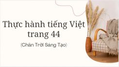 Soạn bài Thực hành tiếng Việt trang 44 tóm tắt - Chân trời sáng tạo Ngữ văn 10
