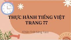 Soạn bài Thực hành tiếng Việt trang 77 tóm tắt - Chân trời sáng tạo Ngữ văn 10