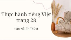 Soạn bài Thực hành tiếng Việt trang 28 tóm tắt - Kết nối tri thức Ngữ văn 10