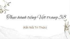 Soạn bài Thực hành tiếng Việt trang 58 tóm tắt - Kết nối tri thức Ngữ văn 10