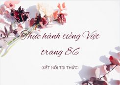 Soạn bài Thực hành tiếng Việt trang 86 tóm tắt - Kết nối tri thức Ngữ văn 10