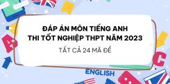 Đáp án đề thi tốt nghiệp THPT môn Tiếng Anh năm 2023 - Tất cả 24 mã đề