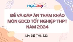 Đề thi và đáp án tham khảo môn GDCD tốt nghiệp THPT 2024 - Mã đề 323